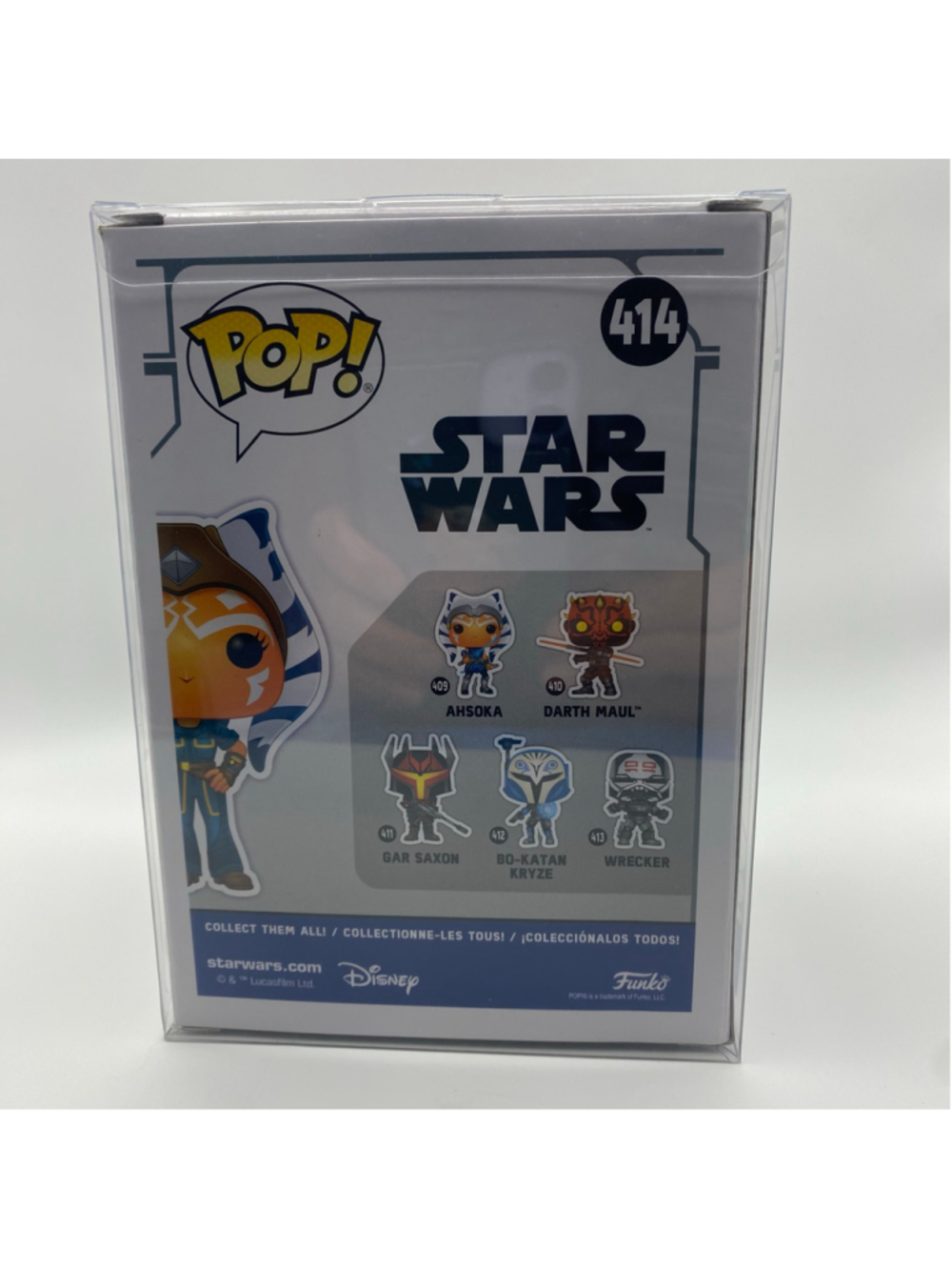 Funko Pop! Star Wars Ahsoka #414 Action Figure Orange and Blue - Picture 3 of 7